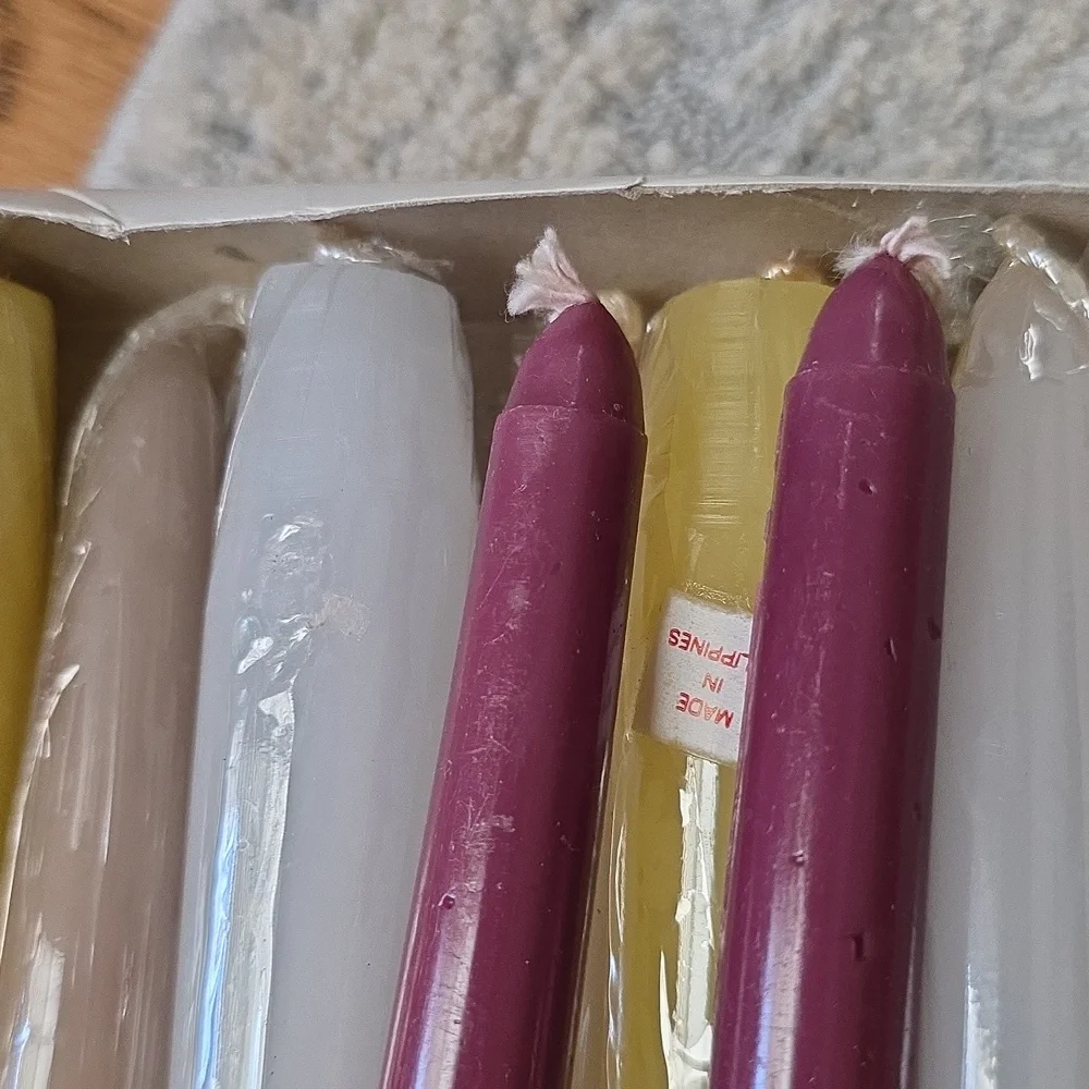 Assorted 28 Taper Candles - Mixed Colors